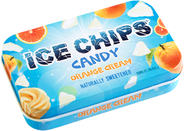 Ice Chips® Orange Cream Xylitol Candy - Ice Chips (600x426), Png Download
