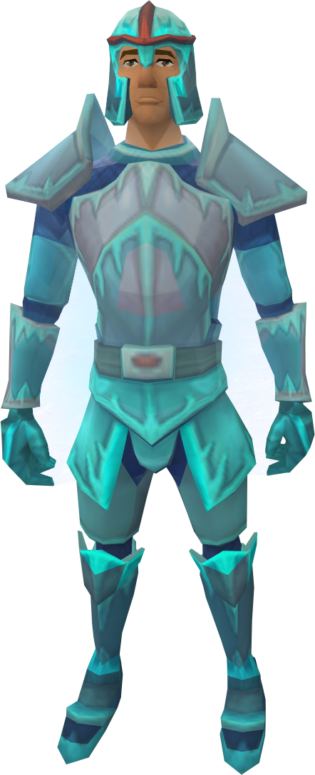 Ice Warrior Chestplate - Ice Warrior Runescape (442x1088), Png Download