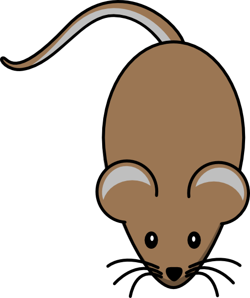 This Free Clipart Png Design Of Brown Mouse - Brown Mouse Clipart (504x599), Png Download