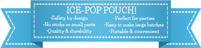 Zipzicle® Ice Pop Pouch Features By Www - Zipzicle Ice Pop Pouch (700x180), Png Download