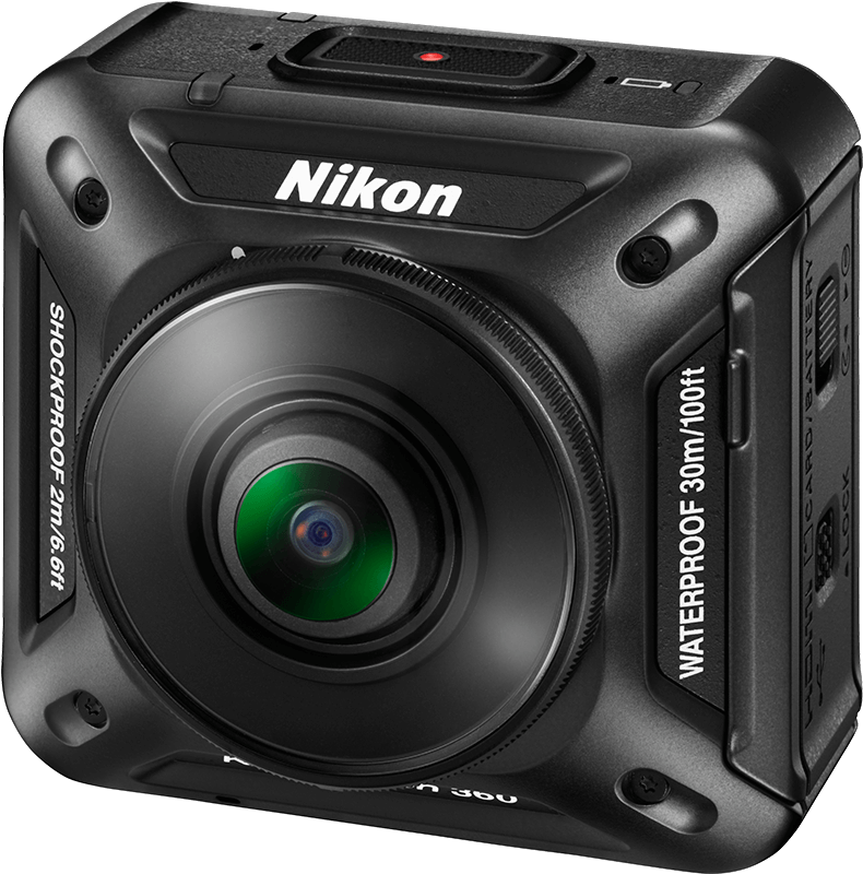 Nikon Keymission 360 Camera Close Up Transparent Png - Nikon 360 (800x800), Png Download