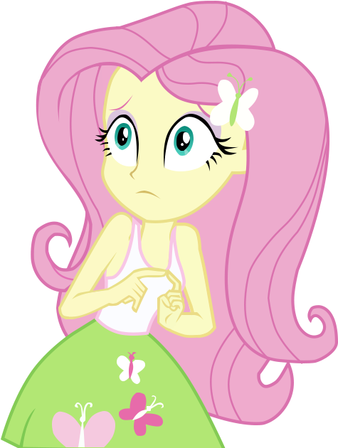 Rare-fashions15, Clothes, Equestria Girls, Female, - Equestria Girls Fluttershy Scared (535x646), Png Download