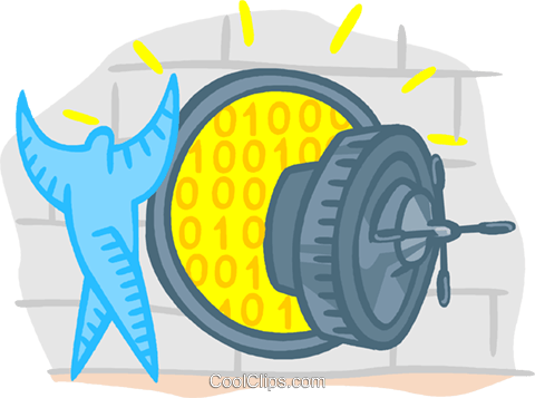 Bank Vault Royalty Free Vector Clip Art Illustration - Illustration (480x357), Png Download
