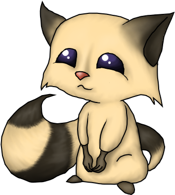 Raccons - Animais De Animes Png (500x500), Png Download
