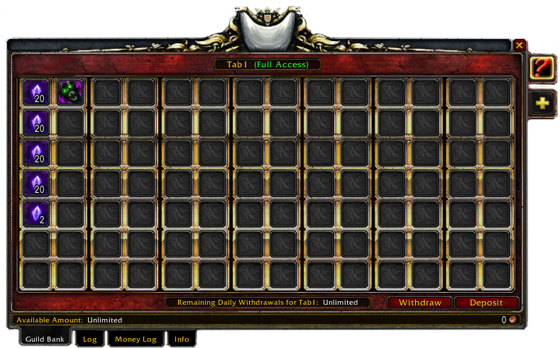 Guildvault2 - Банк Гильдии Вов (792x501), Png Download