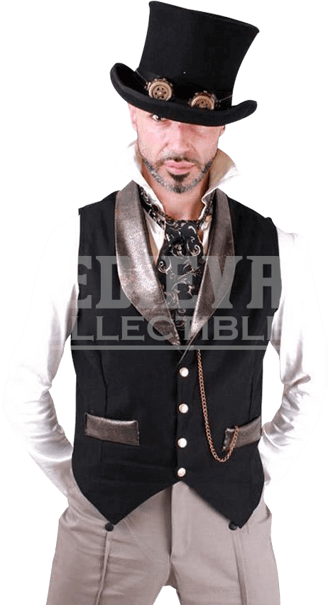 Black Steampunk Classy Men (850x850), Png Download