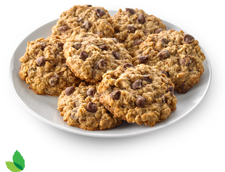 Oatmeal Chocolate Chip Cookie Made With Truvía® Cane - Chocolate Chip Cookie (460x553), Png Download