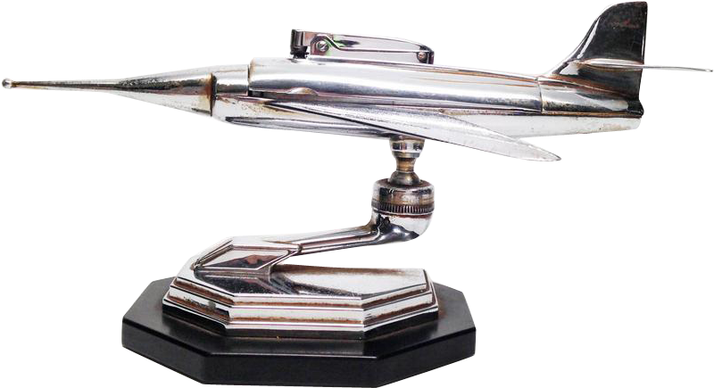 Vintage Airplane Lighter - 1950s (799x799), Png Download
