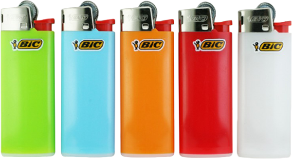 Bic Mini Lighter Assorted J25 - Bic J25 (600x328), Png Download