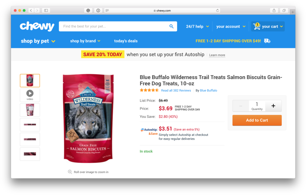 One Of Your Highest Priorities On Any Product Page - Blue Buffalo Wilderness Dog Salmon Biscuits (1024x653), Png Download
