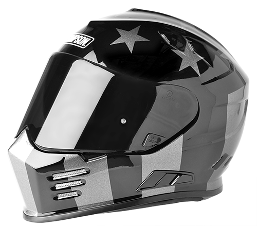 Bike Helmet Png Videos - Simpson Ghost Bandit Glory (500x439), Png Download