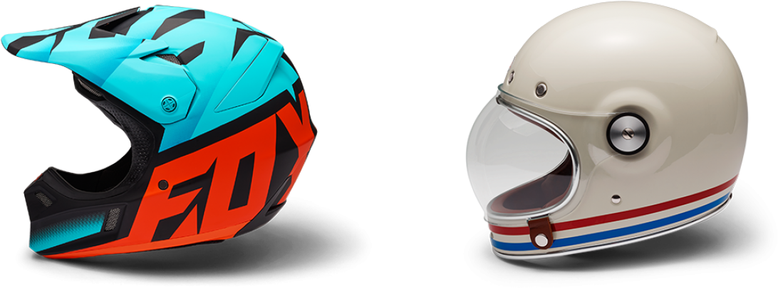 New And Vintage Style Helmets - Motorcycle Helmet (1260x657), Png Download