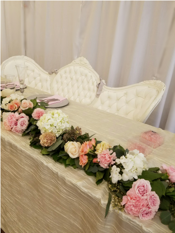 Headtable Garland With Flowers - Dibella Flowers & Gifts (480x480), Png Download
