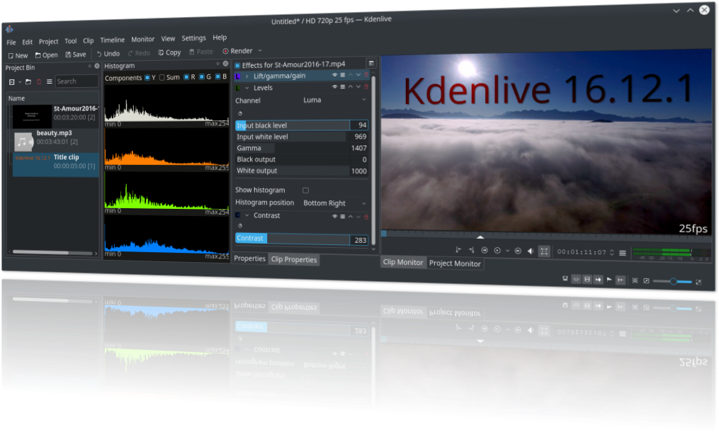 1 Released With Windows Version - Kdenlive (1019x630), Png Download