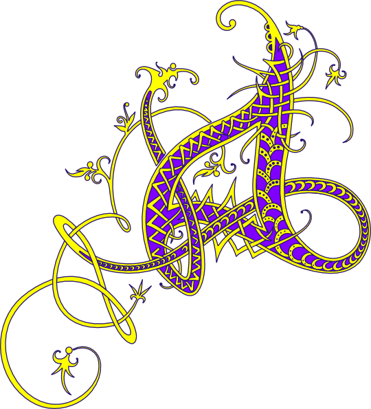 Vermilion Musical Notes Typography No Background - Letter A Clip Art (540x595), Png Download