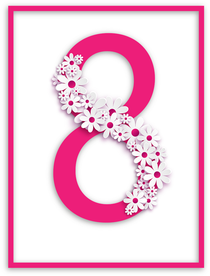 Eight,pink,frame,photo 8, - Circle (1165x1280), Png Download