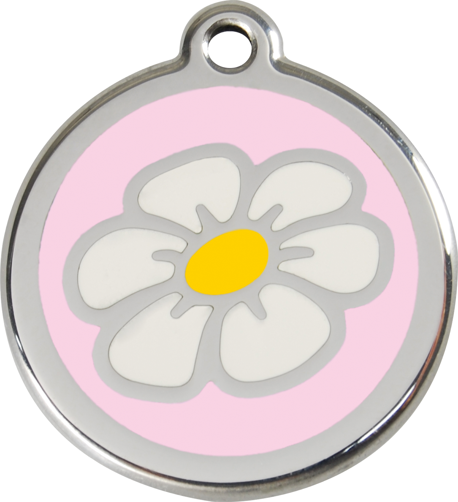 More Views - Red Dingo Daisy Pet Id Tag - Pink (1200x1200), Png Download