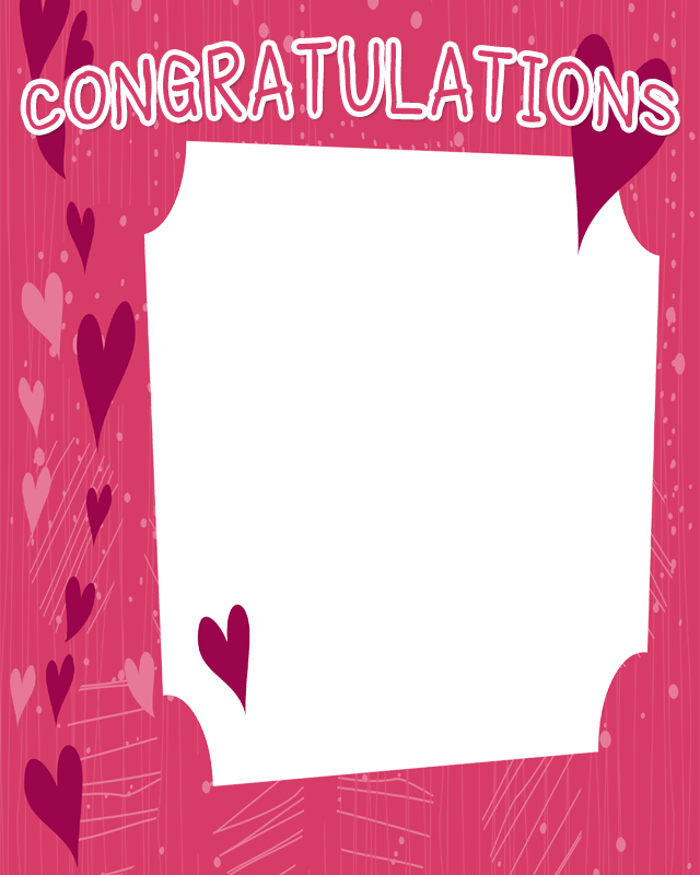 Free Congratulations Frame - Picture Frame (640x800), Png Download