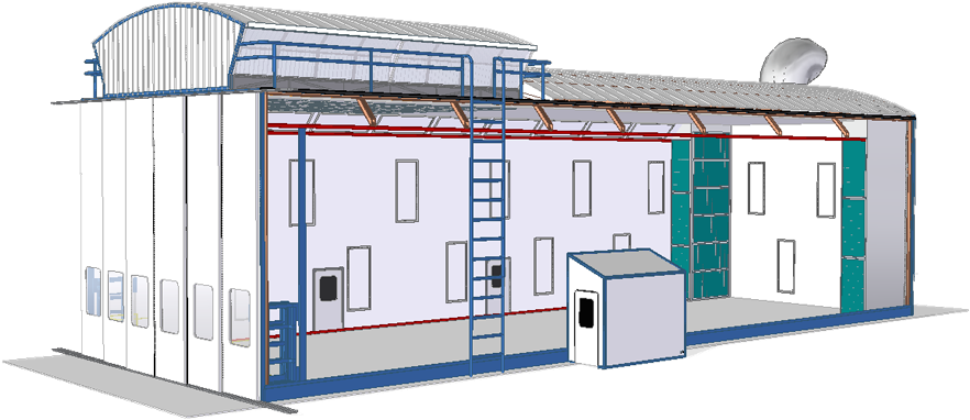 Cabina De Pintura Aviones - Architecture (900x408), Png Download