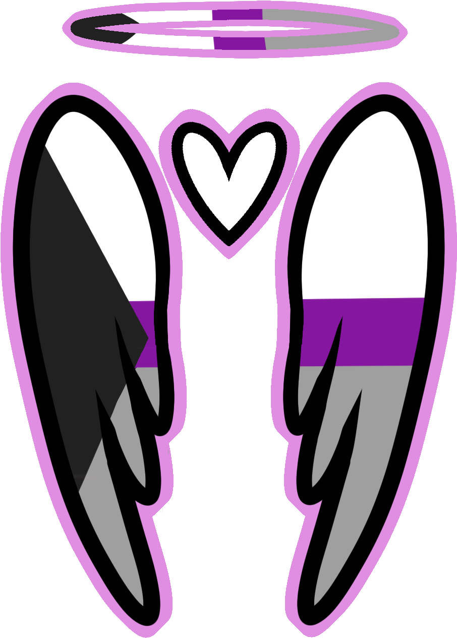 “ Sexuality Angel Wing Designs Check Out The Links - Demisexual (1218x1376), Png Download