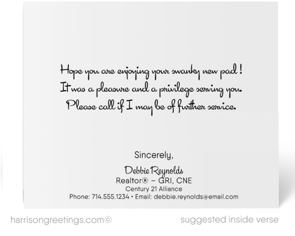 Mid Century Modern Real Estate Congratulations Cards - Real Estate (580x506), Png Download