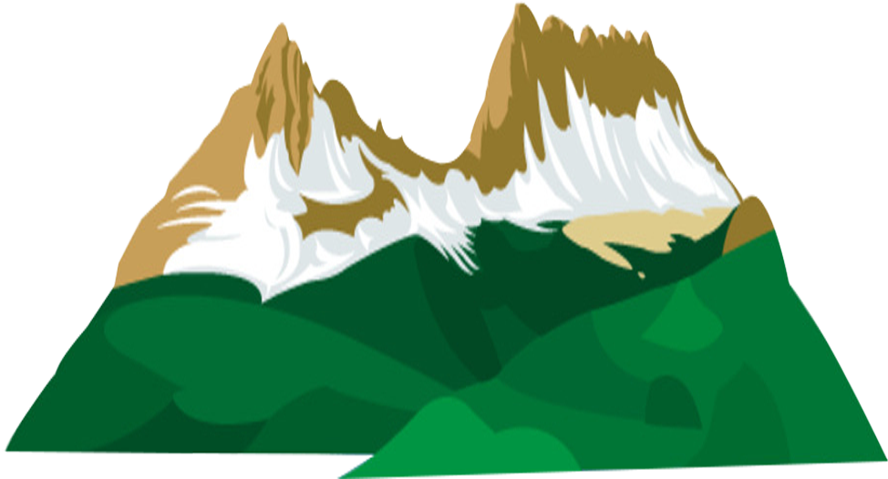 Download Green Mountains Clip Art - Cartoon Mountain Range Png PNG Image  with No Background 