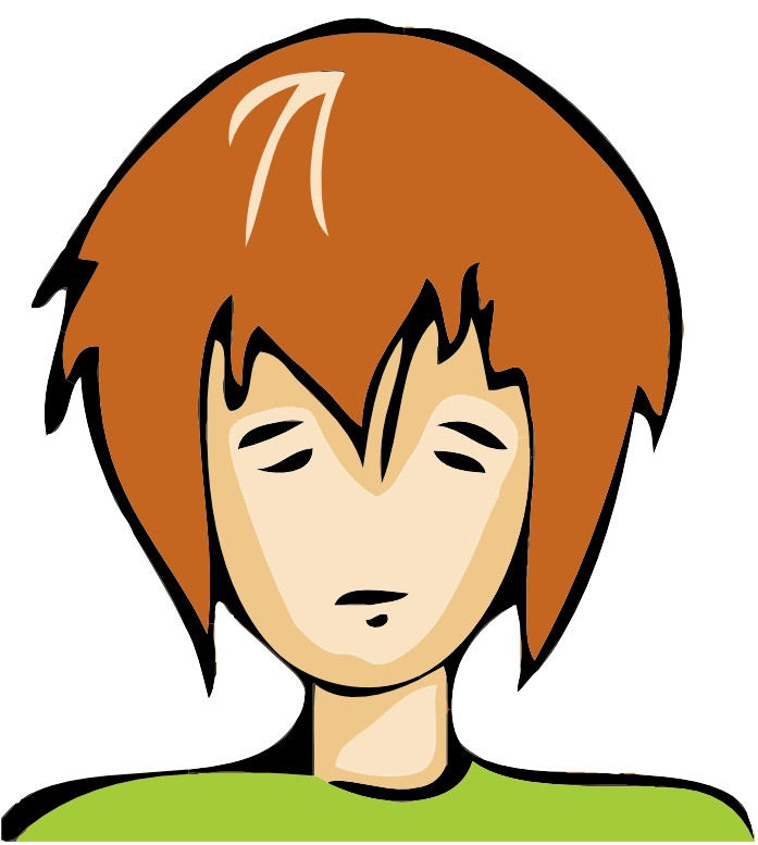 Bad Day Avatar - Sad Clipart People Png (718x800), Png Download