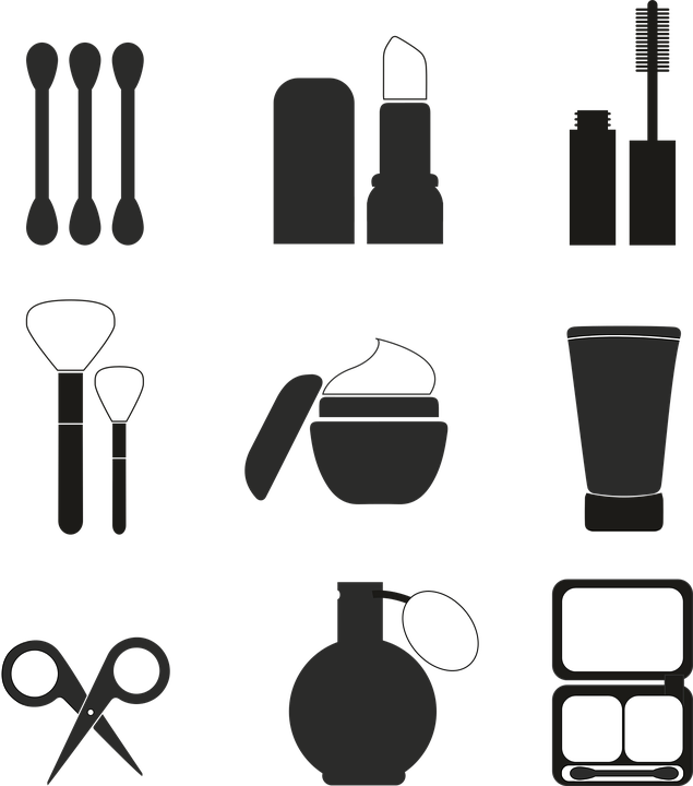 Hair Salons In Boksburg - Makeup Clipart Black And White (565x640), Png Download