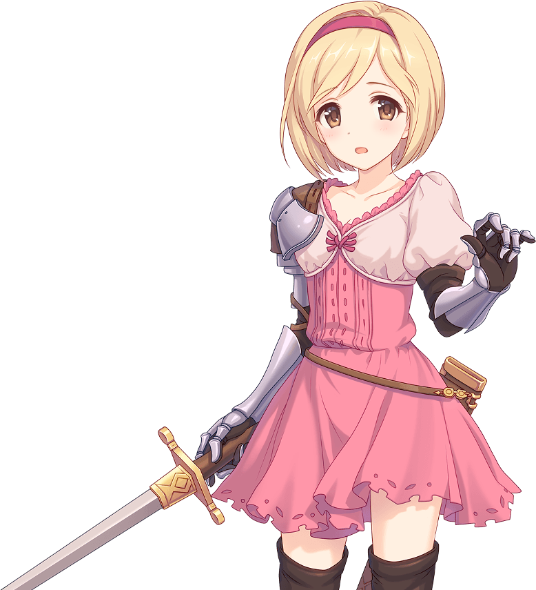 Cute Human Longsword Djeeta Djeeta Normal Collabo001 - Princess Connect Wikia Djeeta (1133x1000), Png Download