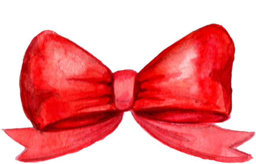 Red Bow Christmas Png Transparent - Portable Network Graphics (1024x610), Png Download