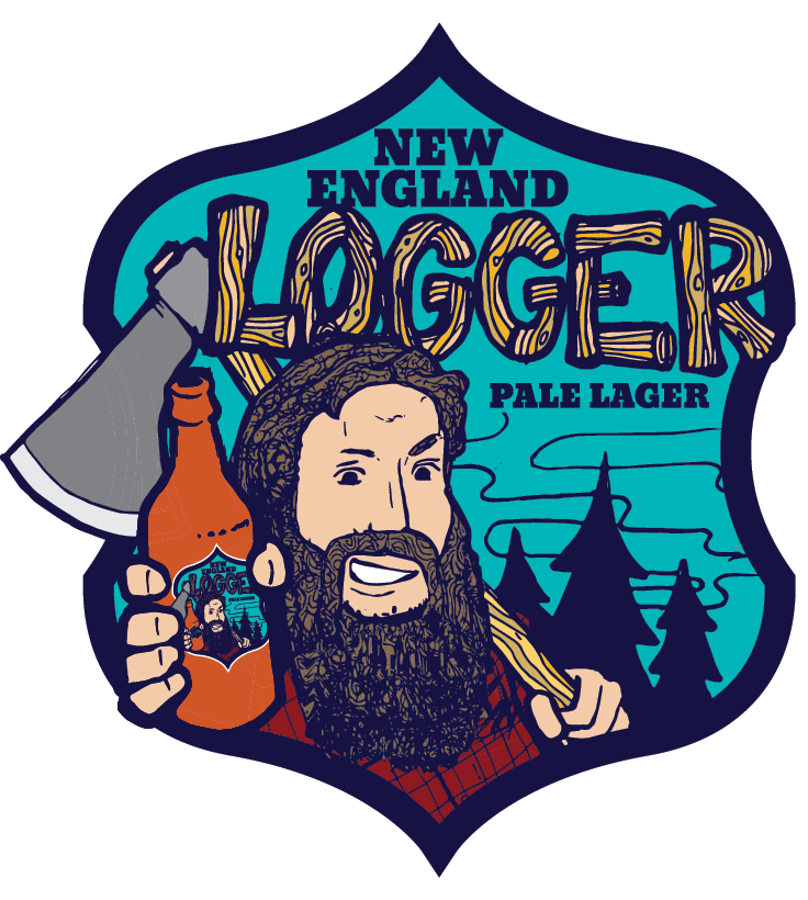 New England Logger - Illustration (736x820), Png Download