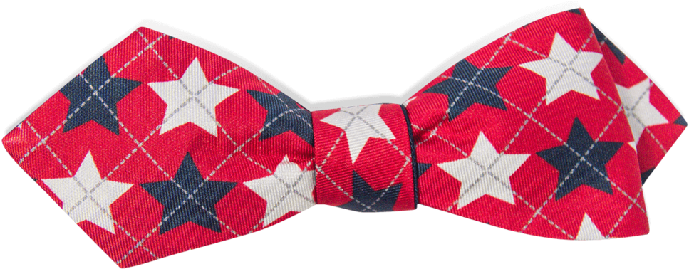 Red Bow Tie Png - Bow Tie Red White Blue (1024x1024), Png Download