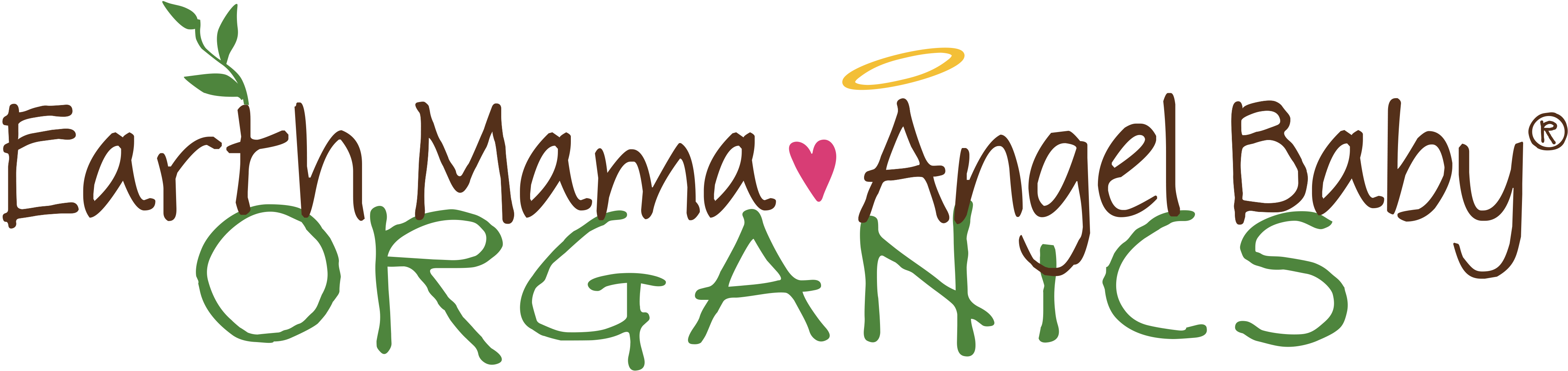 Earth Mama Angel Baby - Earth Mama Angel Baby Logo (4123x975), Png Download