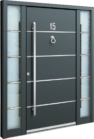 Vrata3 - Modern Pair Doors Front (320x470), Png Download
