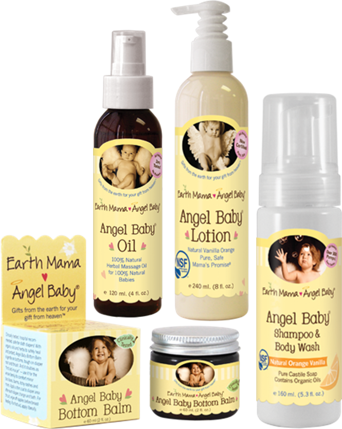 Baby Value Bundle - Earth Mama Angel Baby Angel Baby Lotion (665x835), Png Download