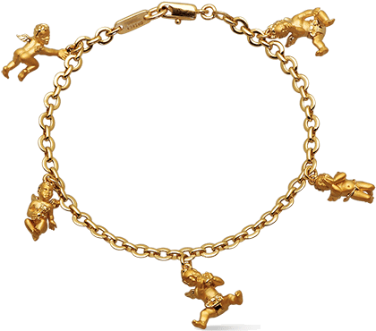 Pulsera Baby Angel - Carrera Y Carrera Cherub Bracelet (471x487), Png Download