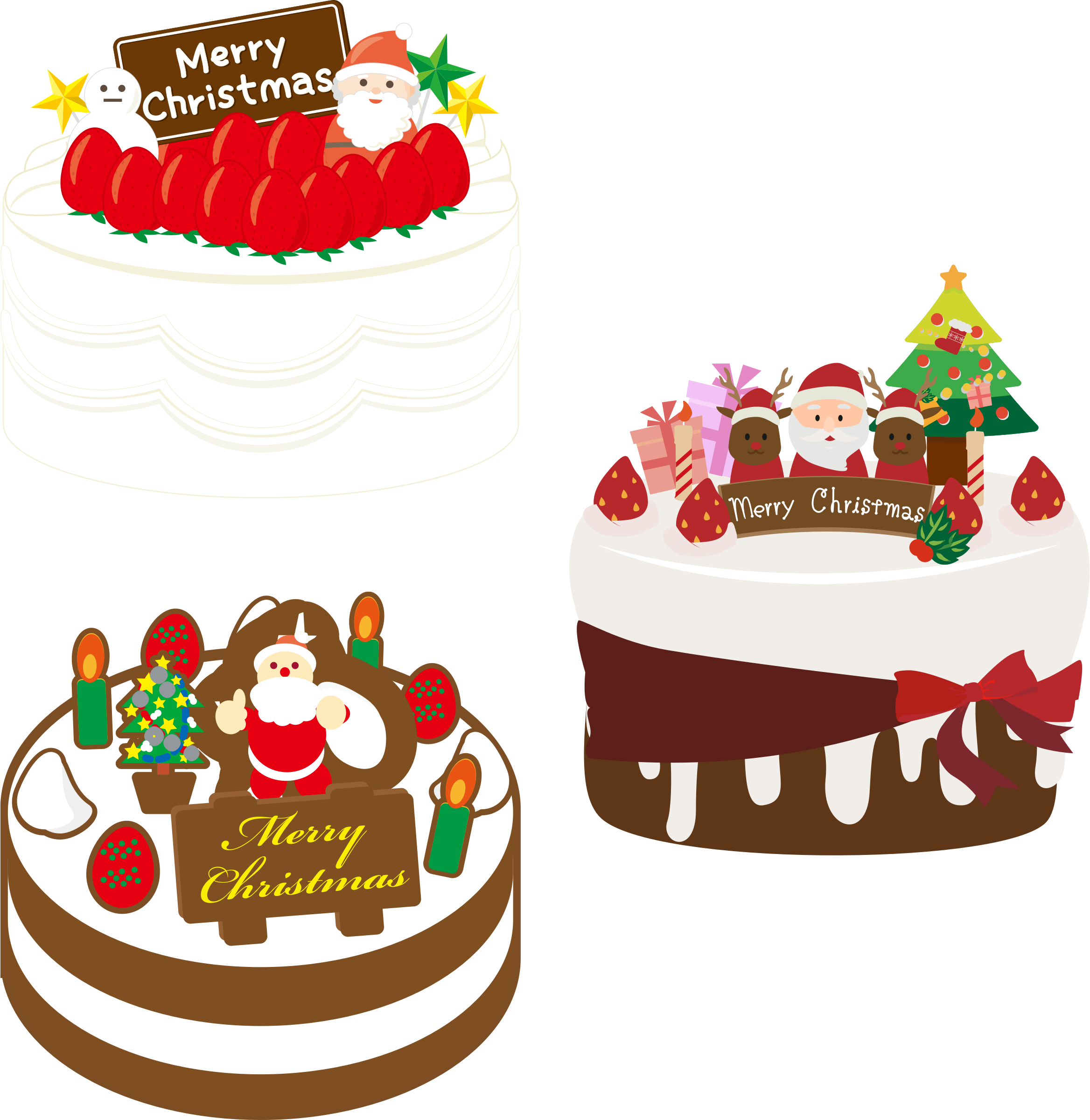 Japanese Christmas Cake - Christmas Cake Clipart (2336x2400), Png Download