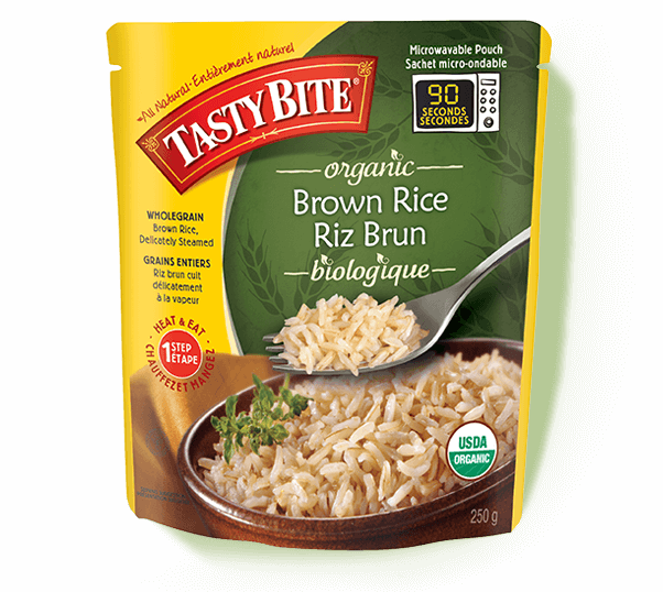 Tasty Bite - Brown Rice - 250g - Tasty Bite Brown Rice 8.8 Oz (602x538), Png Download