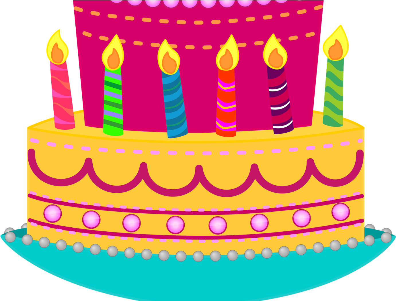 Birthday Cake Clipart 4th - Happy Birthday Clipart (640x480), Png Download