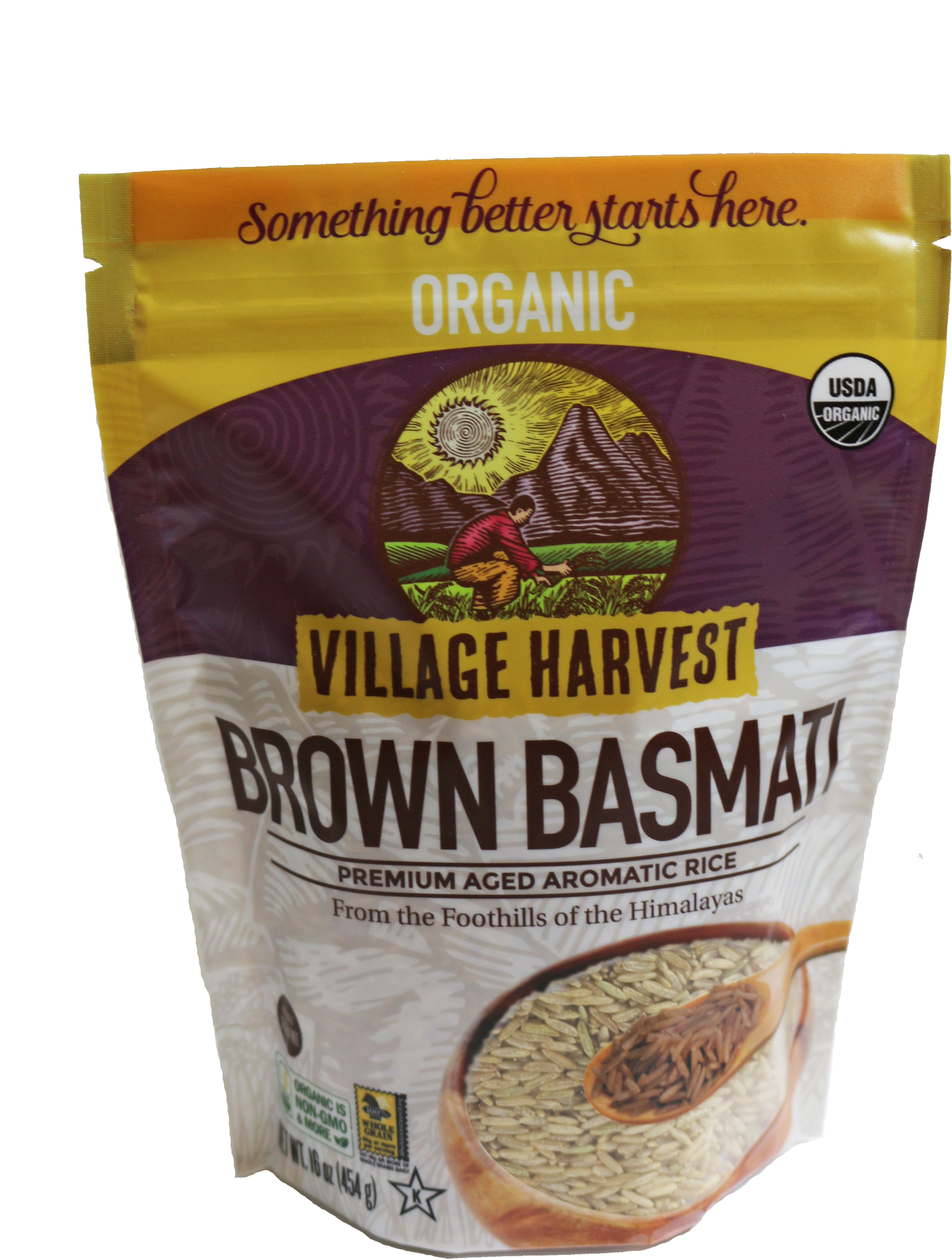Village Harvest Organic Premium Aromatic Brown Basmati - Village Harvest 16 Oz. Organic Quinoa, White (3648x5472), Png Download