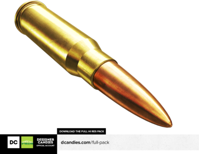 Isolated Bullet Render Designercandies Psd - Bullet Render (400x309), Png Download