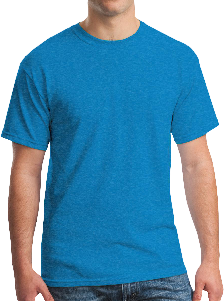 Gildan 5000 Sapphire (1185x1198), Png Download