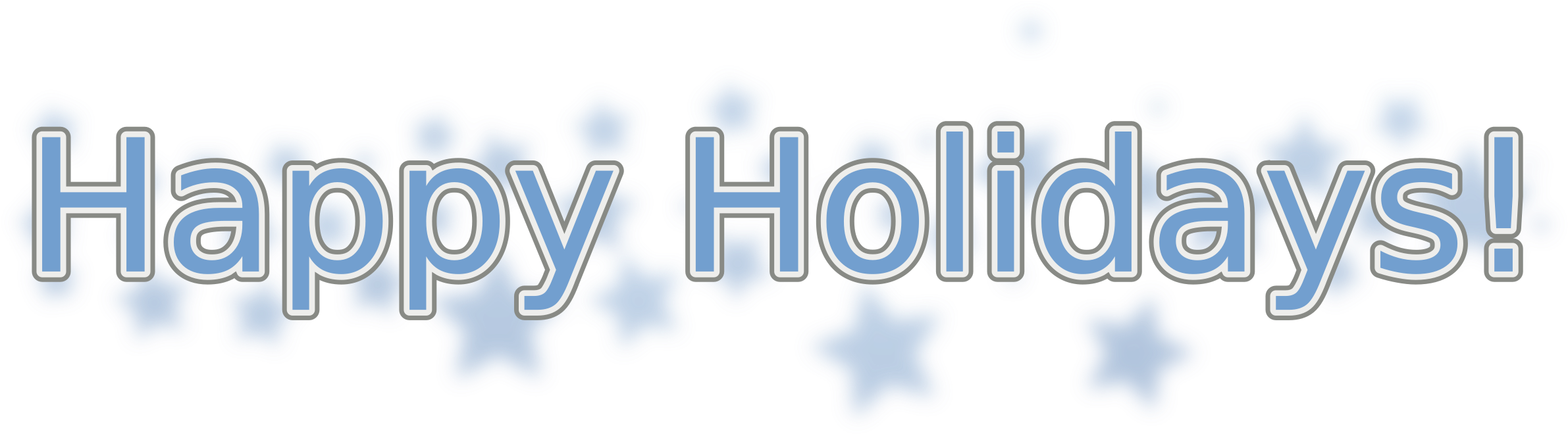 Happy Holidays Vector Stock - Happy Holidays Vector Png (2400x678), Png Download