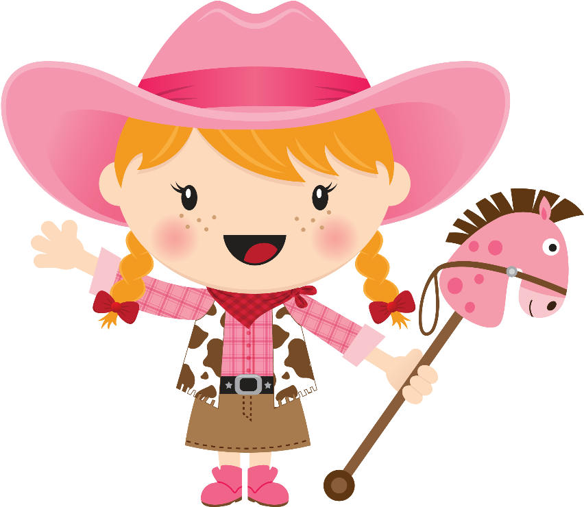 Pin By Marina ♥♥♥ On Cowboy E Cowgirl - Imagenes De Vaqueritas Animadas (900x744), Png Download