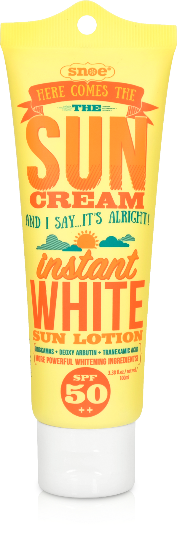 Here Comes The Sun Cream Instant White Sun Lotion Spf50 - Snoe Sunblock (2000x2000), Png Download