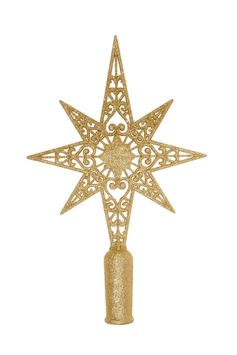 Christmas Ornaments, Gold Treetop Star - Sarah Off The Grid Guest Room (500x500), Png Download