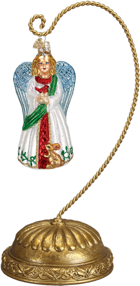 Christmas Ornaments, Home Decor, Indoor Decor, Ornament - Old World Christmas Gentle Angel Glass Ornament (1000x1000), Png Download