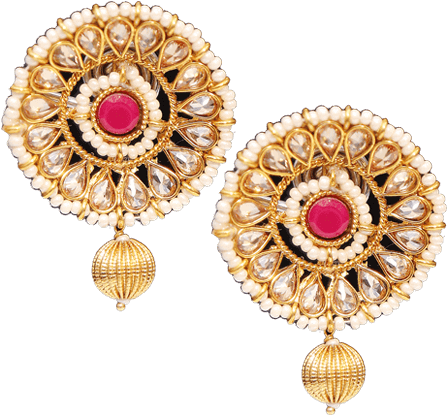 Jhumka Earrings - Earring (460x559), Png Download