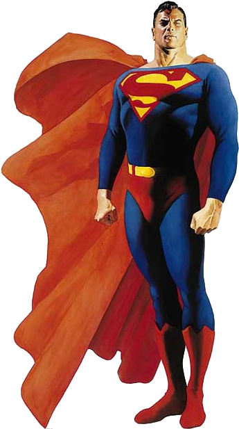 Superman Pre-crisis Dc Comics - Alex Ross Superman (354x626), Png Download