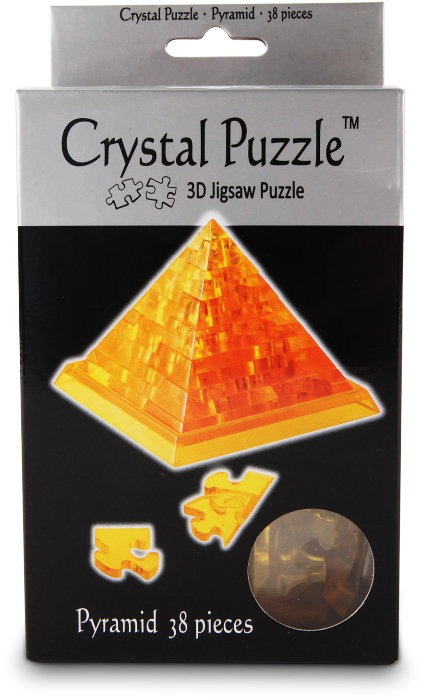 Pyramid 3d Crystal Jigsaw Puzzle 38 Pieces Fun Activity - Bepuzzled 3d Crystal Puzzle - Pyramid (432x700), Png Download